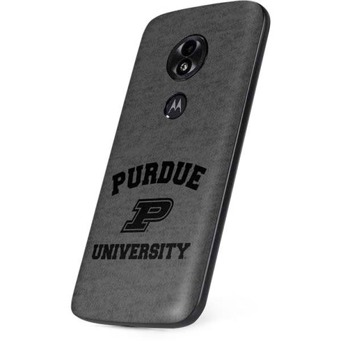 Purdue University Purdue Grey Logo Moto E5 Play Skin