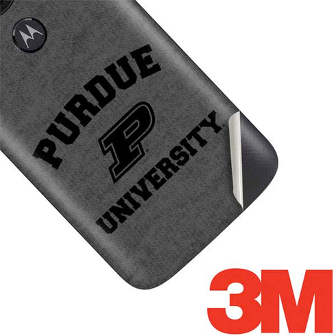 Purdue University Purdue Grey Logo Moto E5 Play Skin