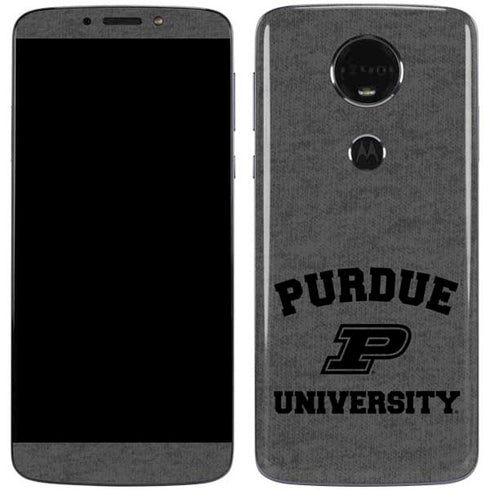 Purdue University Purdue Grey Logo Moto E5 Plus Skin