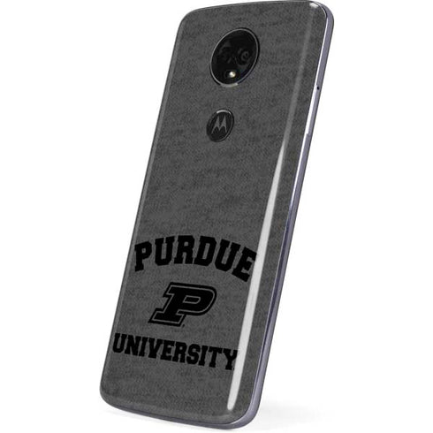 Purdue University Purdue Grey Logo Moto E5 Plus Skin