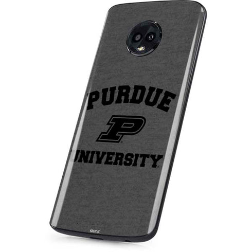 Purdue University Purdue Grey Logo Moto G6 Skin