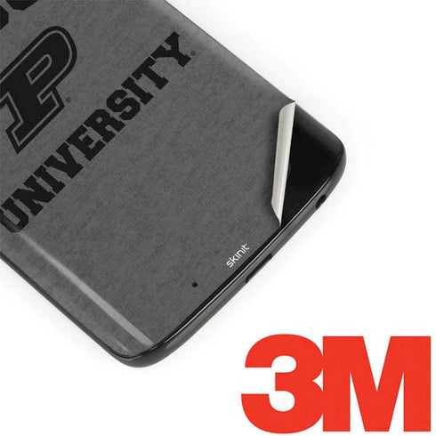 Purdue University Purdue Grey Logo Moto G6 Skin