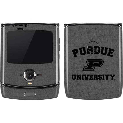 Purdue University Purdue Grey Logo Motorola RAZR Skin