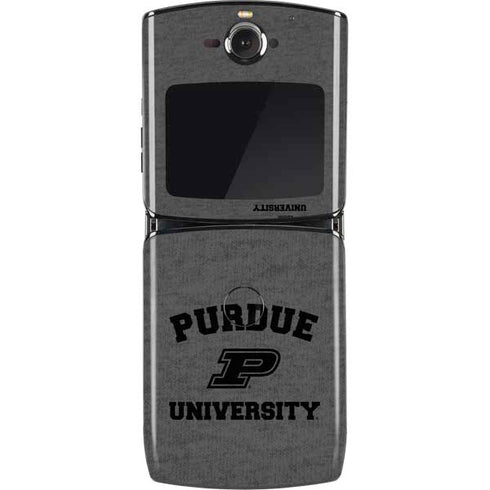Purdue University Purdue Grey Logo Motorola RAZR Skin