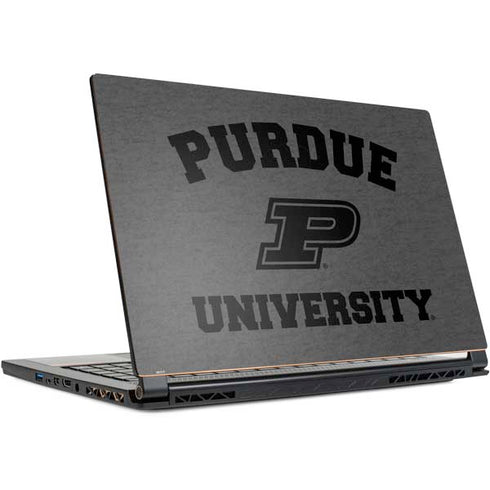 Purdue University Purdue Grey Logo MSI GS65 Stealth Laptop Skin
