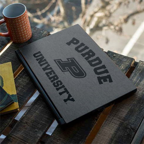 Purdue University Purdue Grey Logo MSI GS65 Stealth Laptop Skin