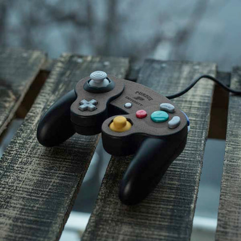 Purdue University Purdue Grey Logo Nintendo GameCube Controller Skin