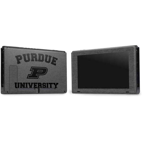 Purdue University Purdue Grey Logo Nintendo Switch Bundle Skin