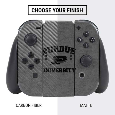Purdue University Purdue Grey Logo Nintendo Switch Bundle Skin