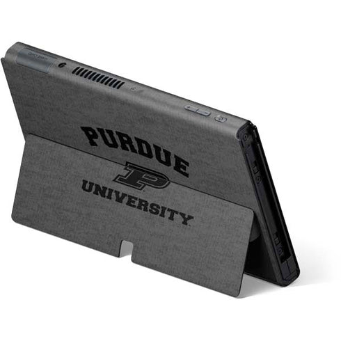 Purdue University Purdue Grey Logo Nintendo Switch OLED (2021) Skin