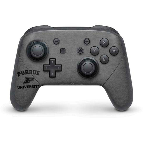 Purdue University Purdue Grey Logo Nintendo Switch Pro Controller Skin