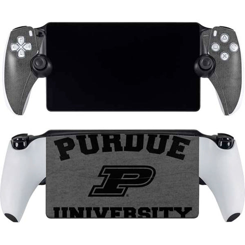 Purdue University Purdue Grey Logo PlayStation Portal Remote Player Skin