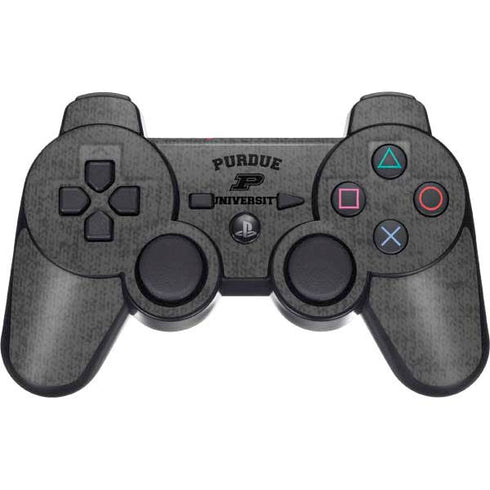 Purdue University Purdue Grey Logo PS3 Dual Shock wireless controller Skin