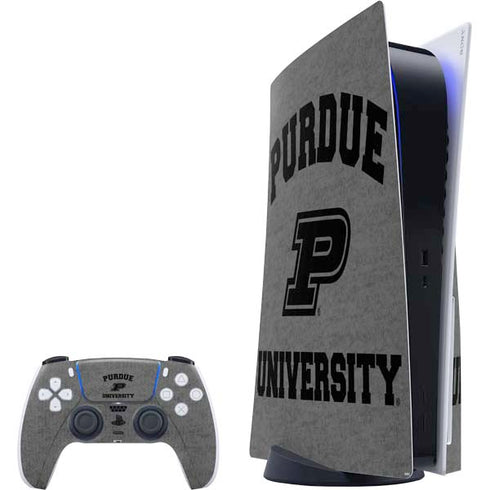 Purdue University Purdue Grey Logo PS5 Bundle Skin