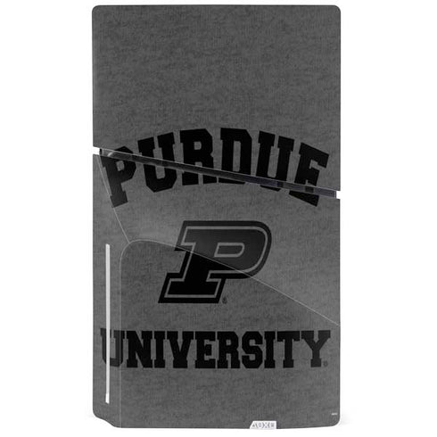 Purdue University Purdue Grey Logo PS5 Slim Disk Console Skin