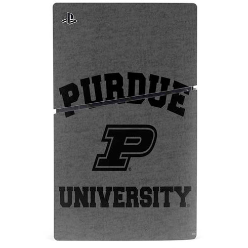 Purdue University Purdue Grey Logo PS5 Slim Digital Edition Console Skin