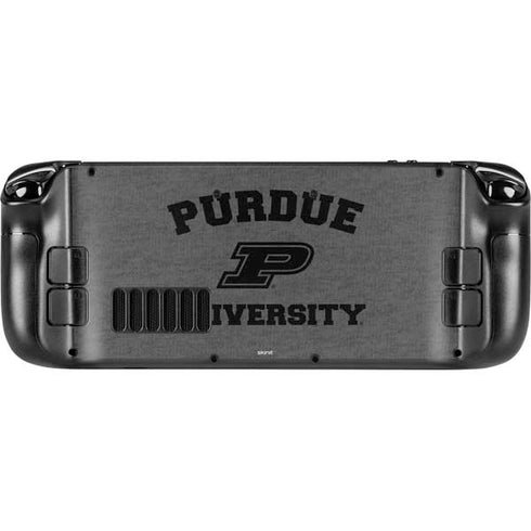 Purdue University Purdue Grey Logo Steam Deck Handheld Gaming Computer Skin