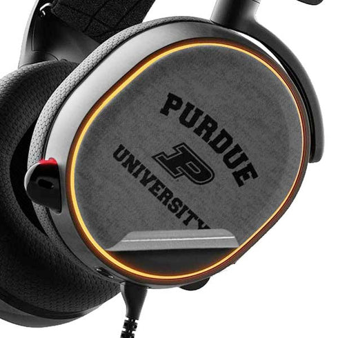 Purdue University Purdue Grey Logo SteelSeries Arctis 3 Skin
