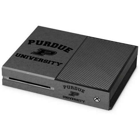 Purdue University Purdue Grey Logo Xbox One Console Skin