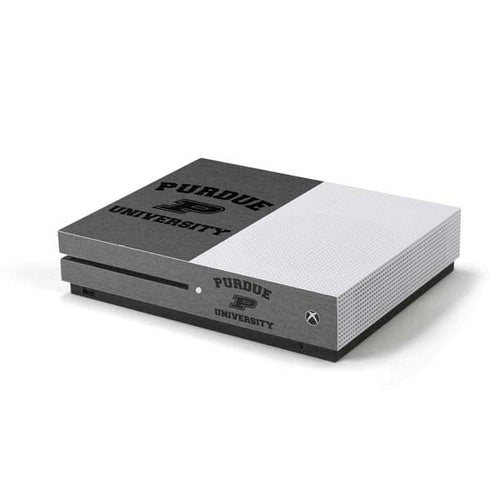 Purdue University Purdue Grey Logo Xbox One S Console Skin