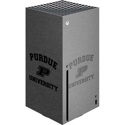Purdue University Purdue Grey Logo Xbox Series X Console Skin