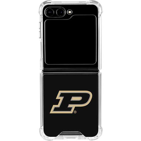 Purdue University Purdue Logo Galaxy Z Flip5 5G Clear Case