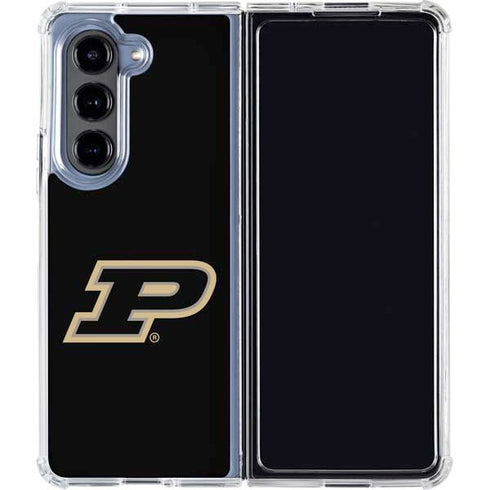 Purdue University Purdue Logo Galaxy Z Fold5 5G Clear Case