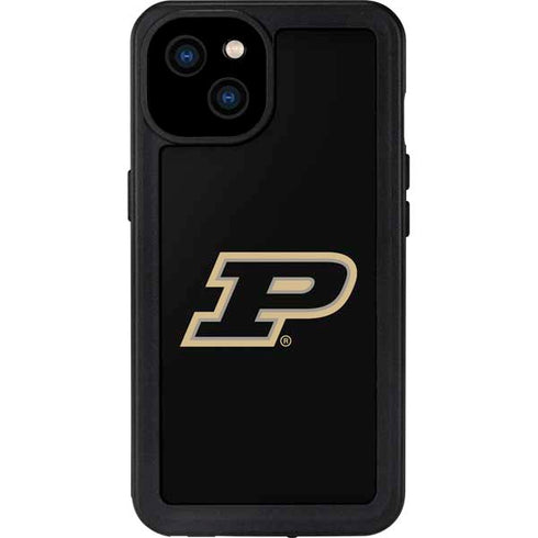 Purdue University Purdue Logo iPhone 15 Plus Waterproof Case