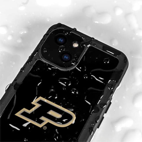 Purdue University Purdue Logo iPhone 15 Plus Waterproof Case
