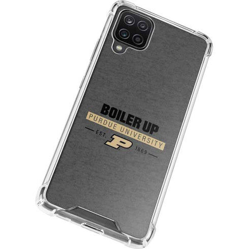 Purdue University Purdue University Boiler Up Galaxy A12 Clear Case