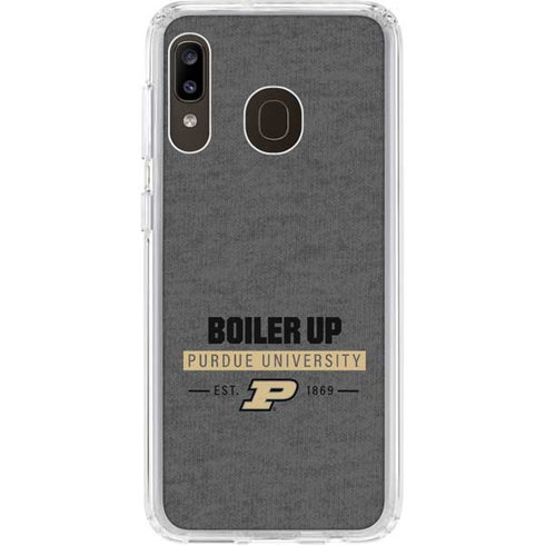Purdue University Purdue University Boiler Up Galaxy A20 Clear Case