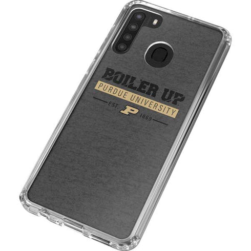 Purdue University Purdue University Boiler Up Galaxy A21 Clear Case