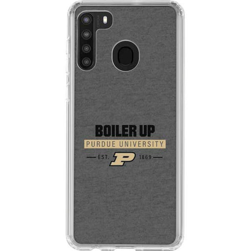 Purdue University Purdue University Boiler Up Galaxy A21 Clear Case