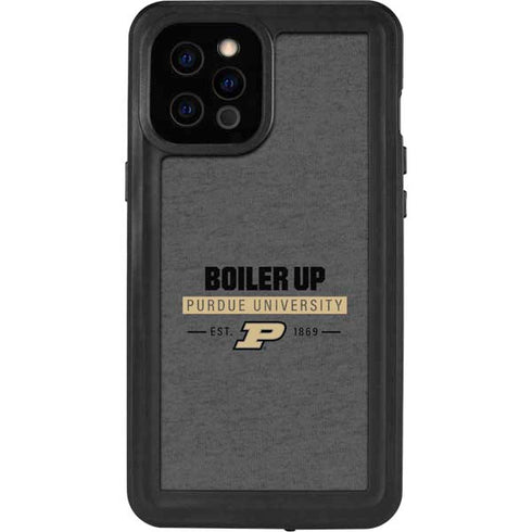 Purdue University Purdue University Boiler Up iPhone 12 Pro Max Waterproof Case