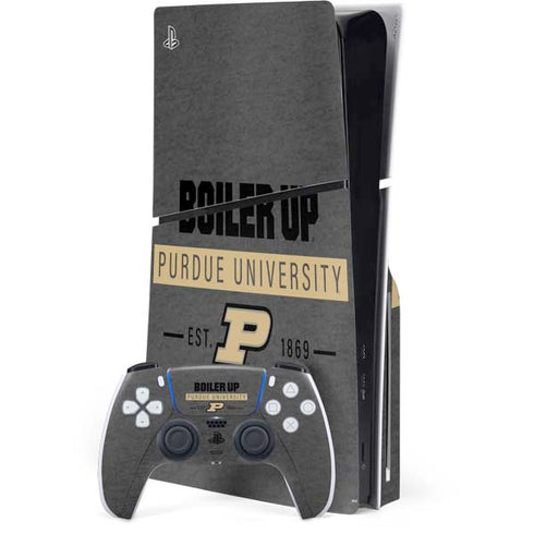 Purdue University Purdue University Boiler Up PS5 Slim Disk Bundle Skin