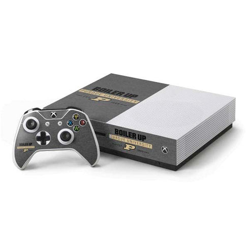 Purdue University Purdue University Boiler Up Xbox One S Console and Controller Bundle Skin