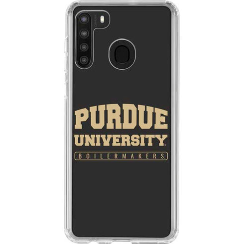 Purdue University Purdue University Boilermakers Bold Galaxy A21 Clear Case