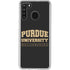 Purdue University Purdue University Boilermakers Bold Galaxy A21 Clear Case