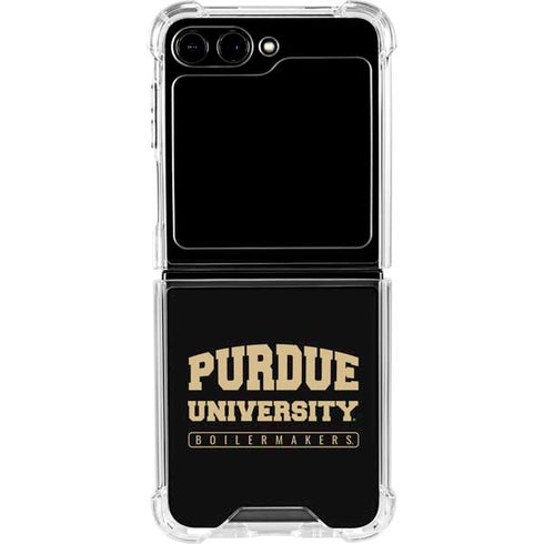 Purdue University Purdue University Boilermakers Bold Galaxy Z Flip5 5G Clear Case