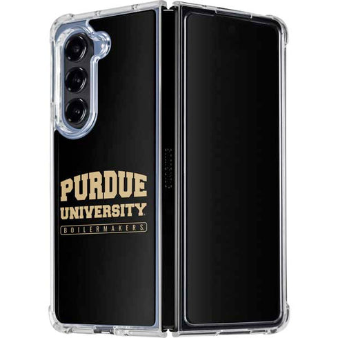 Purdue University Purdue University Boilermakers Bold Galaxy Z Fold5 5G Clear Case