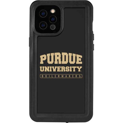 Purdue University Purdue University Boilermakers Bold iPhone 12 Pro Max Waterproof Case
