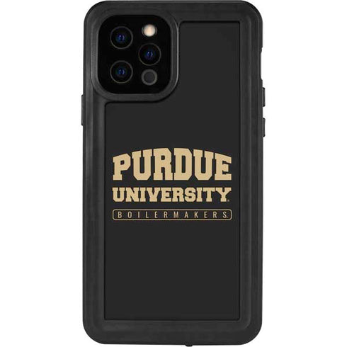 Purdue University Purdue University Boilermakers Bold iPhone 12 Pro Waterproof Case