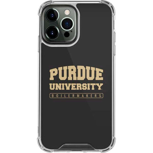 Purdue University Purdue University Boilermakers Bold iPhone 13 Pro Max Clear Case