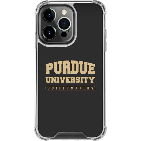 Purdue University Purdue University Boilermakers Bold iPhone 14 Pro Clear Case