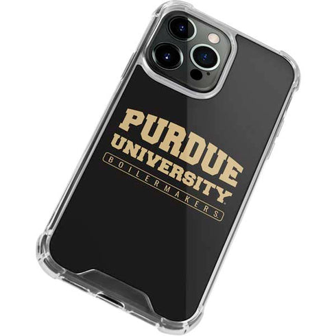 Purdue University Purdue University Boilermakers Bold iPhone 14 Pro Clear Case