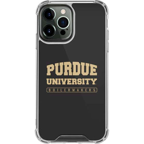 Purdue University Purdue University Boilermakers Bold iPhone 14 Pro Max Clear Case