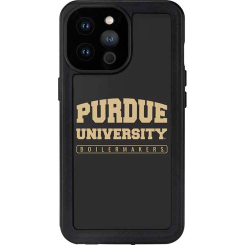 Purdue University Purdue University Boilermakers Bold iPhone 14 Pro Max Waterproof Case
