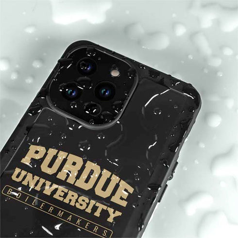 Purdue University Purdue University Boilermakers Bold iPhone 14 Pro Max Waterproof Case