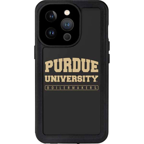 Purdue University Purdue University Boilermakers Bold iPhone 14 Pro Waterproof Case