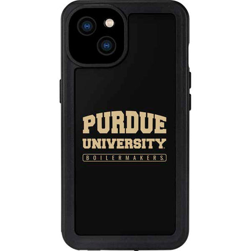Purdue University Purdue University Boilermakers Bold iPhone 15 Plus Waterproof Case